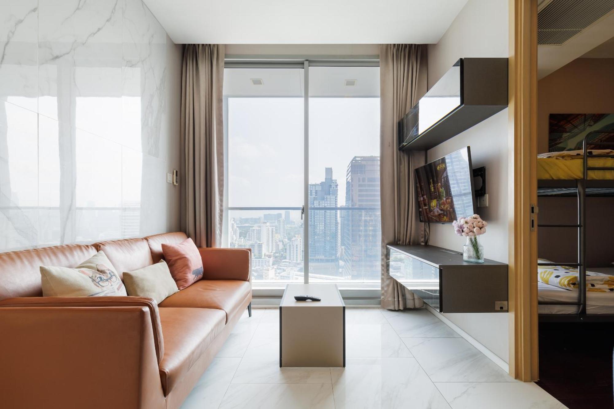 Modern Luxury 2 Bedrooms At Bts Nana On 30 Floor Bangkok Extérieur photo