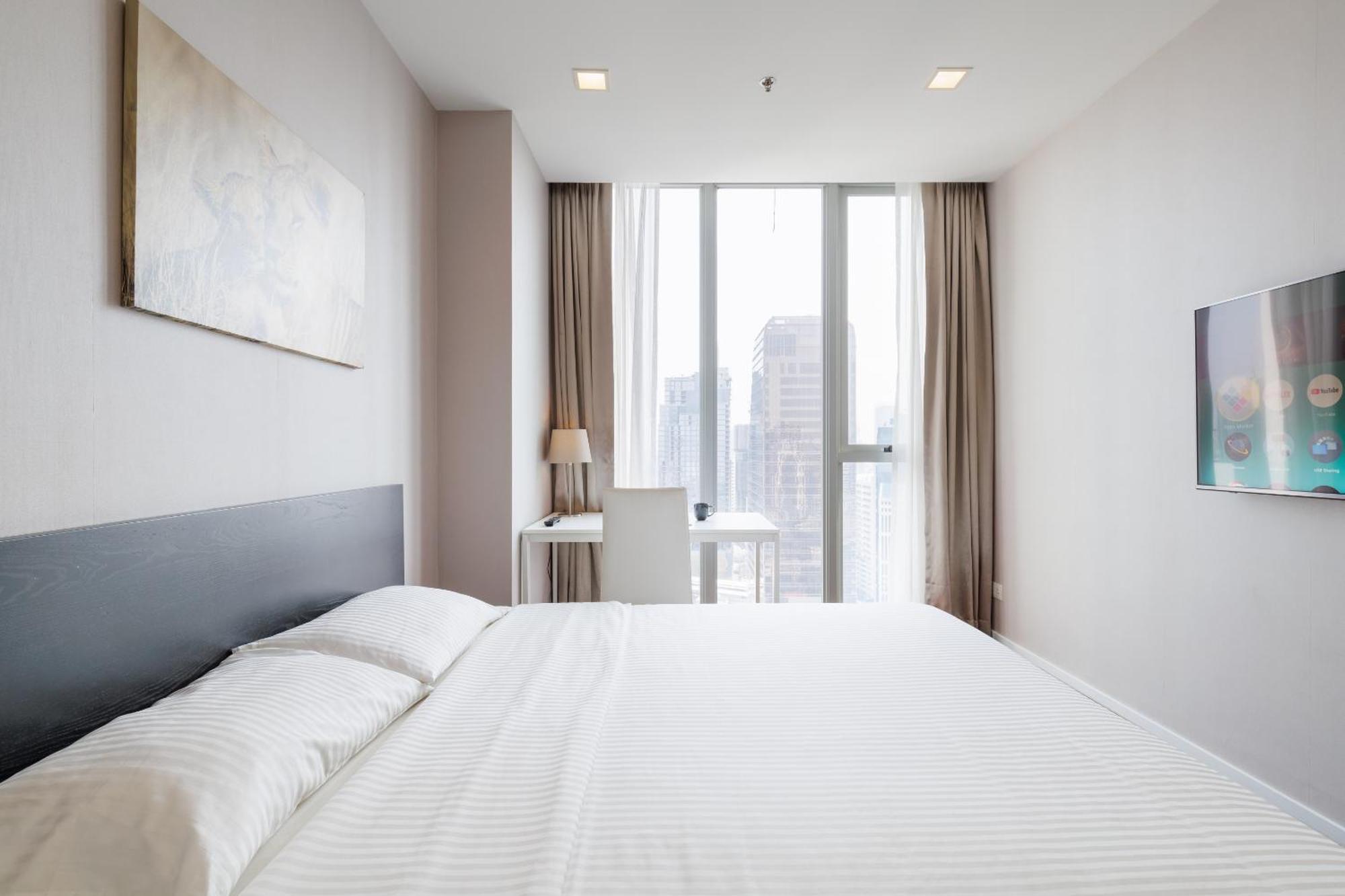 Modern Luxury 2 Bedrooms At Bts Nana On 30 Floor Bangkok Extérieur photo